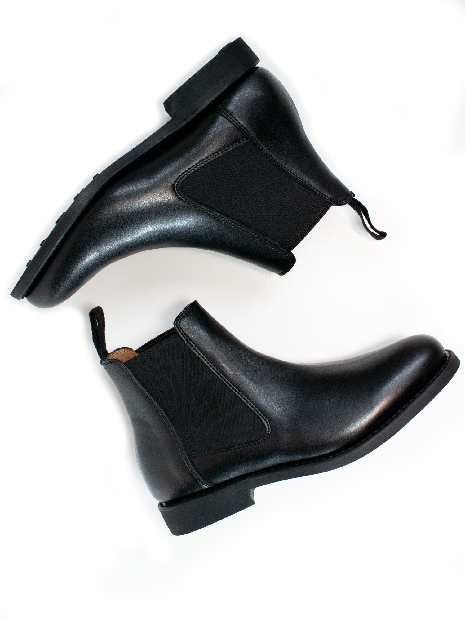 Will's Vegan Store Goodyear Women's Welt Chelsea Boots Black