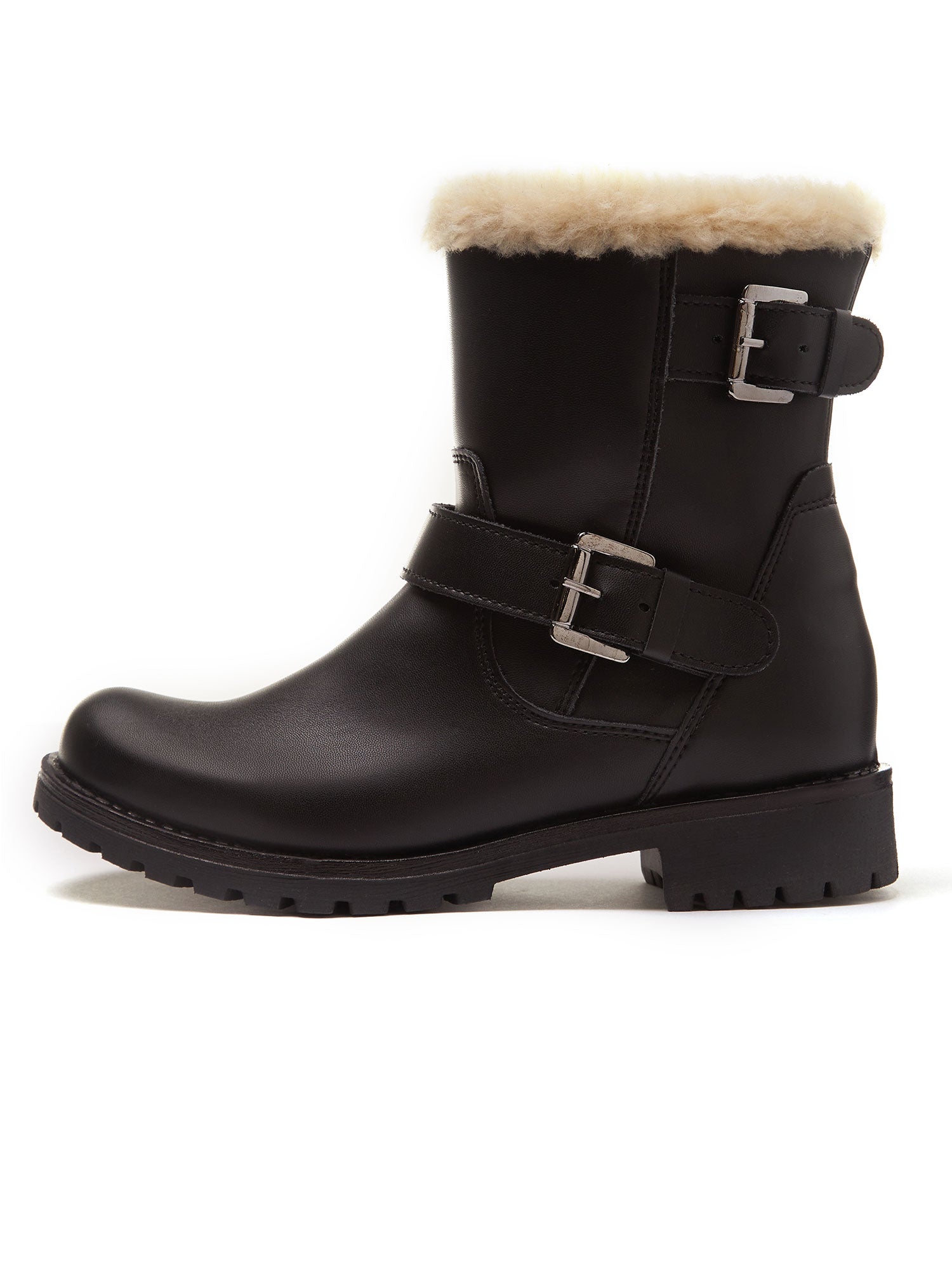 Will's Vegan Store Insulated Women's Biker Boots Black