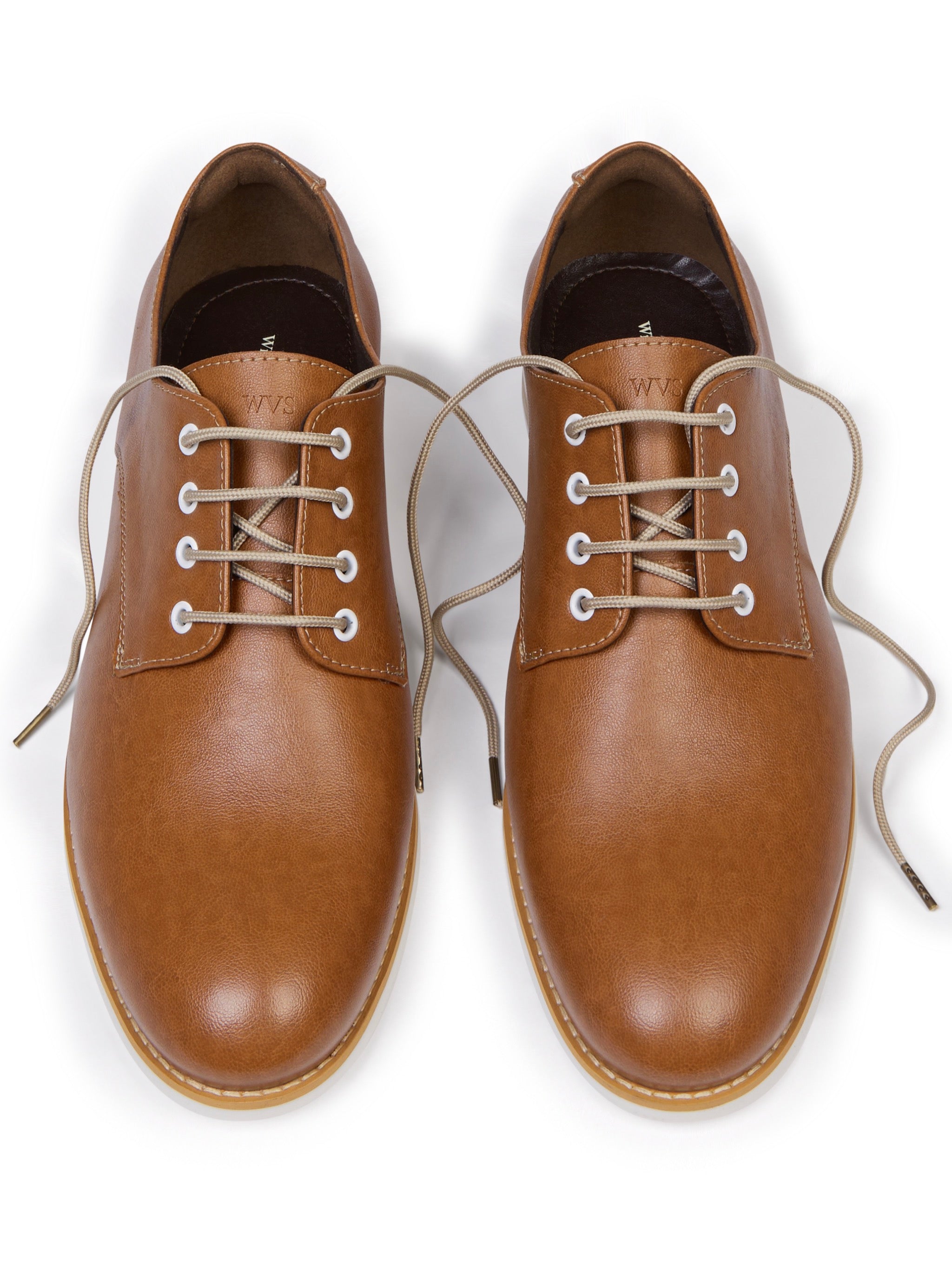 Will's Vegan Store Casual Derbys Tan Brown