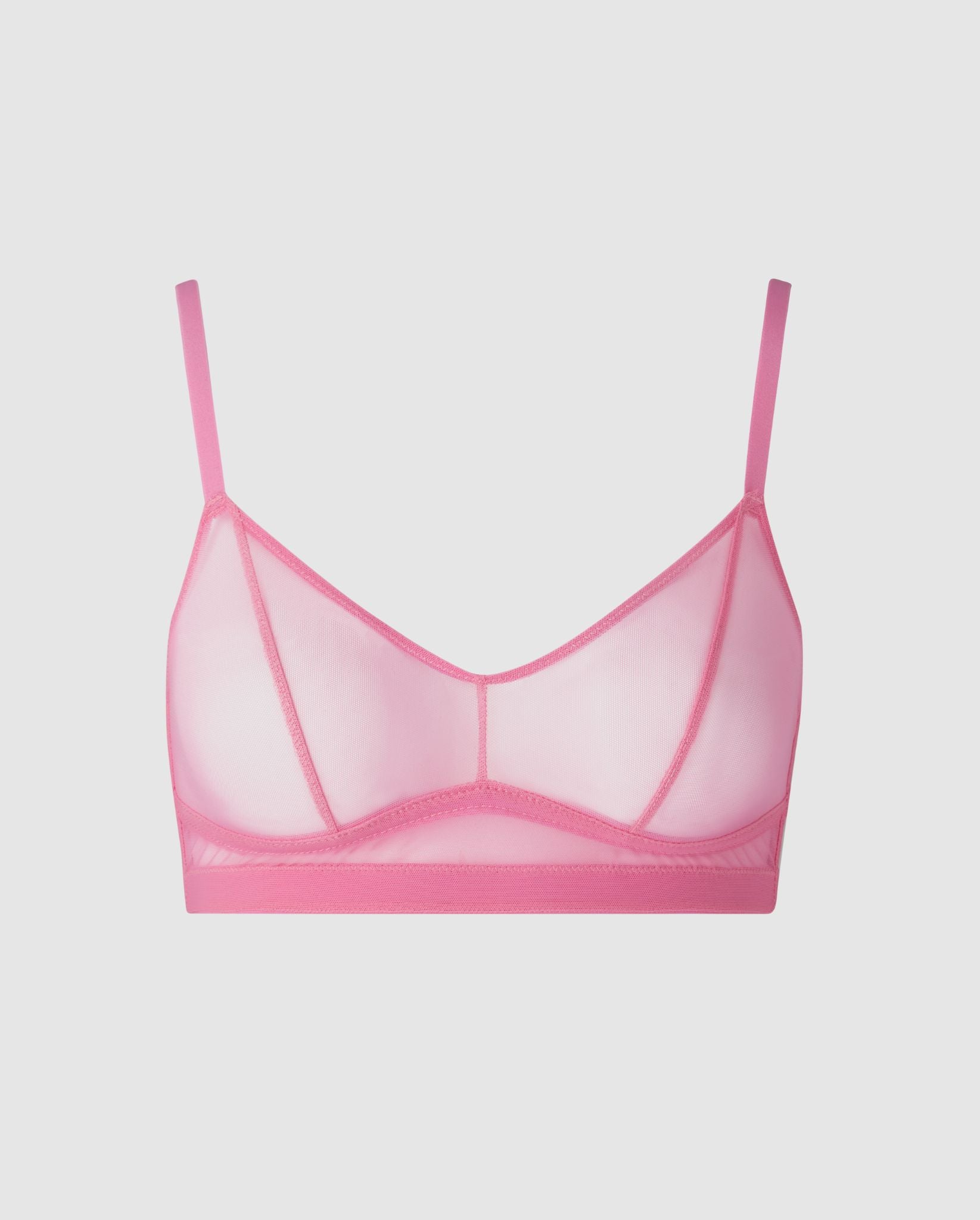 Understatement womens vegan Mesh Balconette Candy Pink
