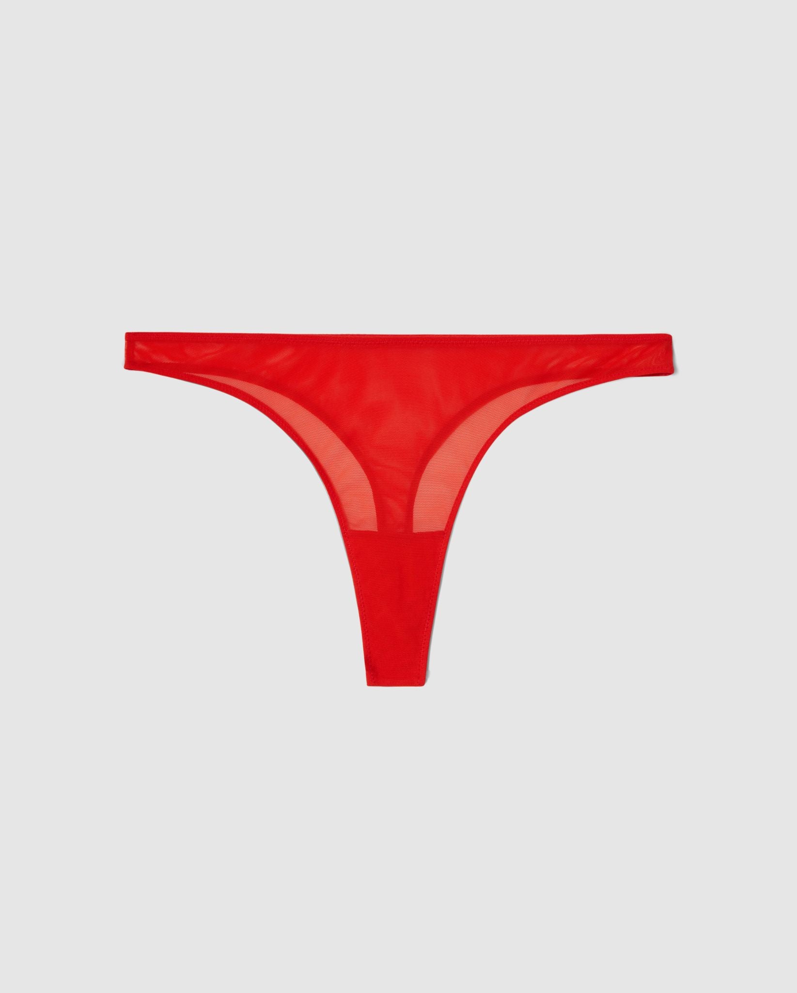 Understatement womens vegan Mesh Thong Fiery Red