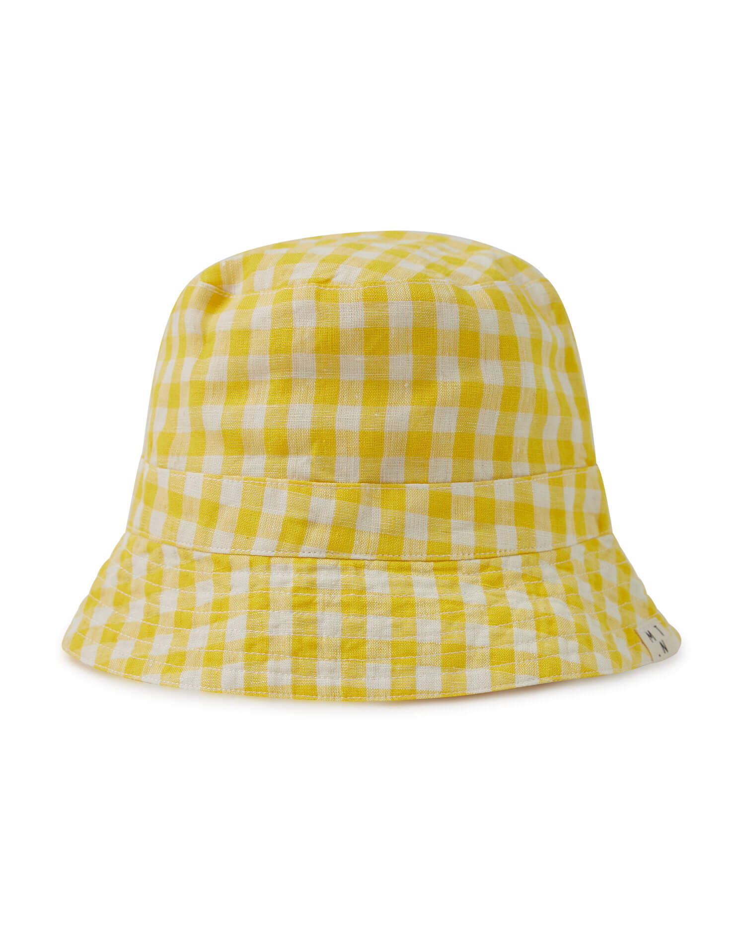 MATONA womens vegan Sun Hat Yellow Gingham
