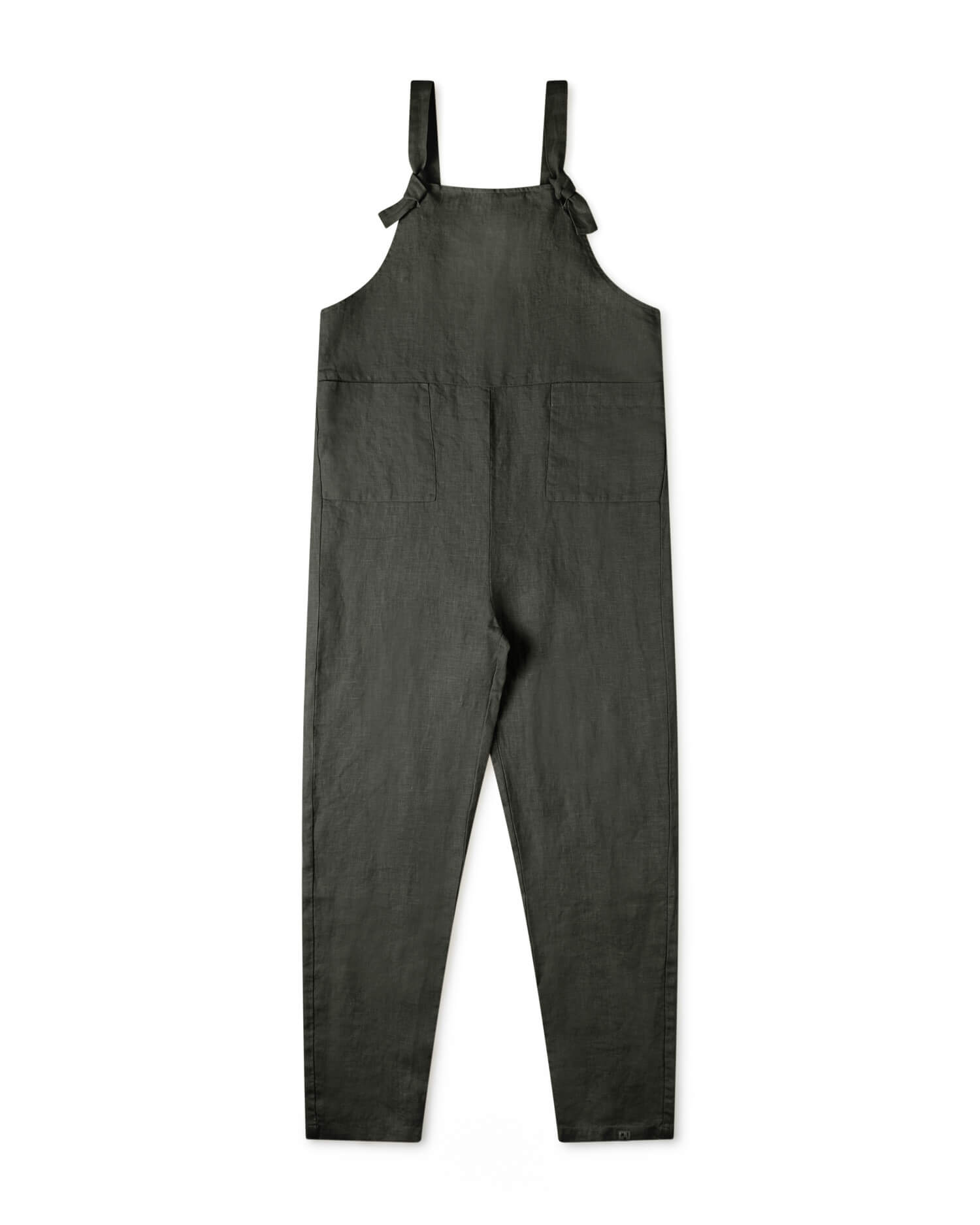 MATONA womens vegan Overall Linen Black