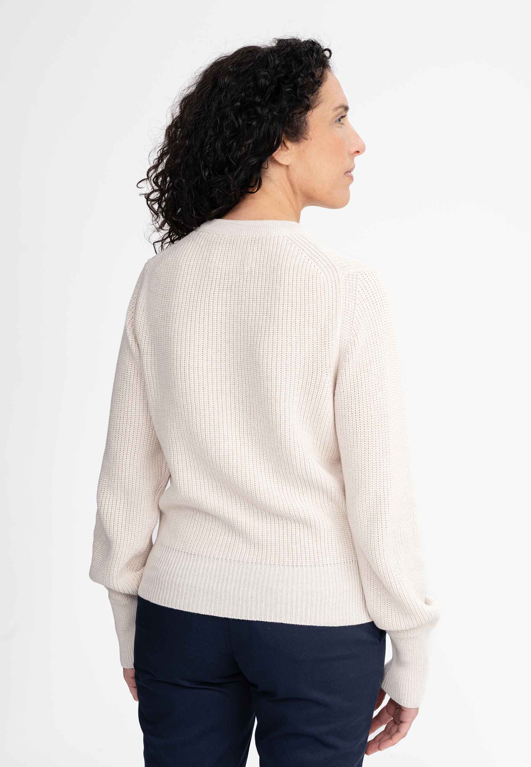 MELA womens vegan Knit Jumper Gauri Creme