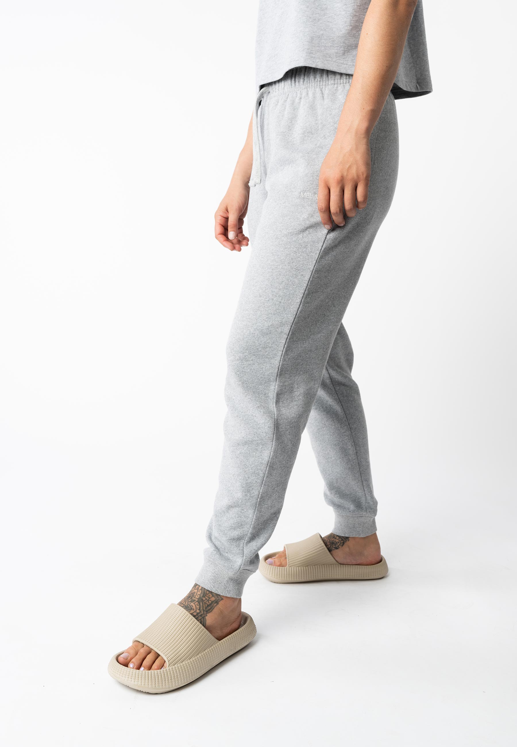 MELA womens vegan Sweatpants Akesha Grey