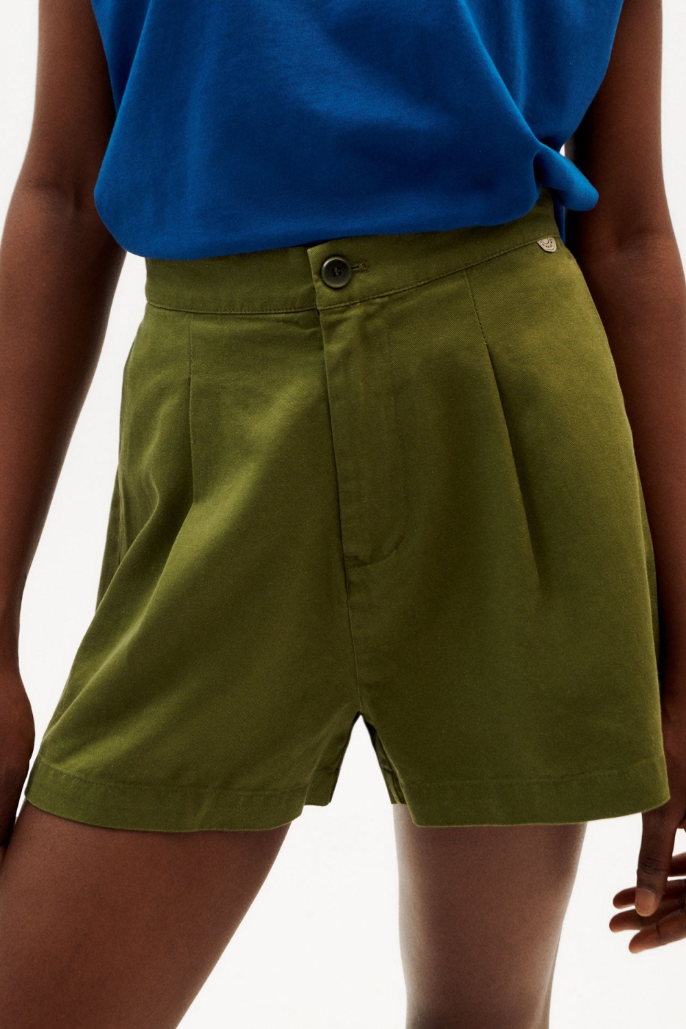 Thinking mu Damen vegan Shorts Narciso Gr&Atilde;&frac14;n