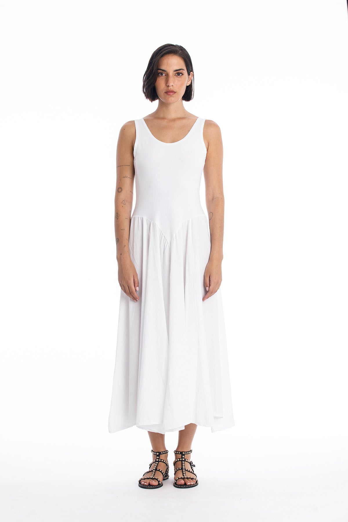 RAVENS VIEW IBIZA Damen vegan Kleid Look WeiÃŸ