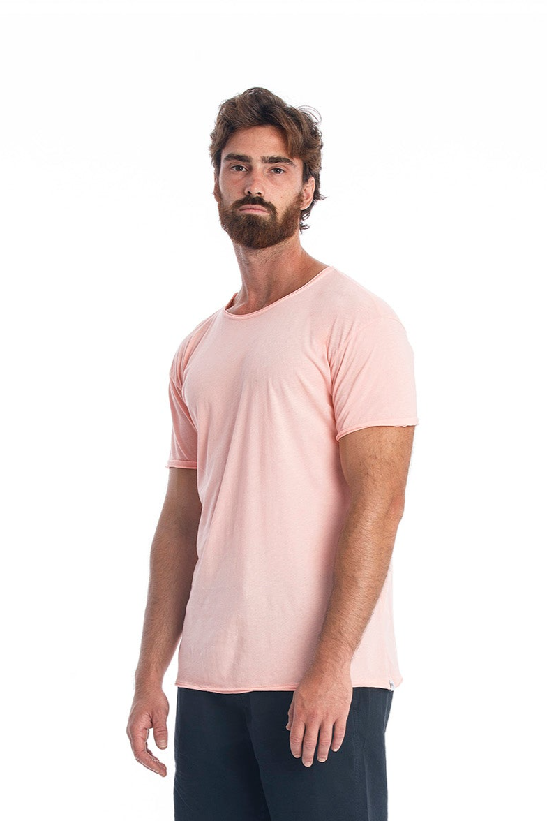 RAVENS VIEW IBIZA Herren vegan T-Shirt Rundhalsausschnitt Pink Panther
