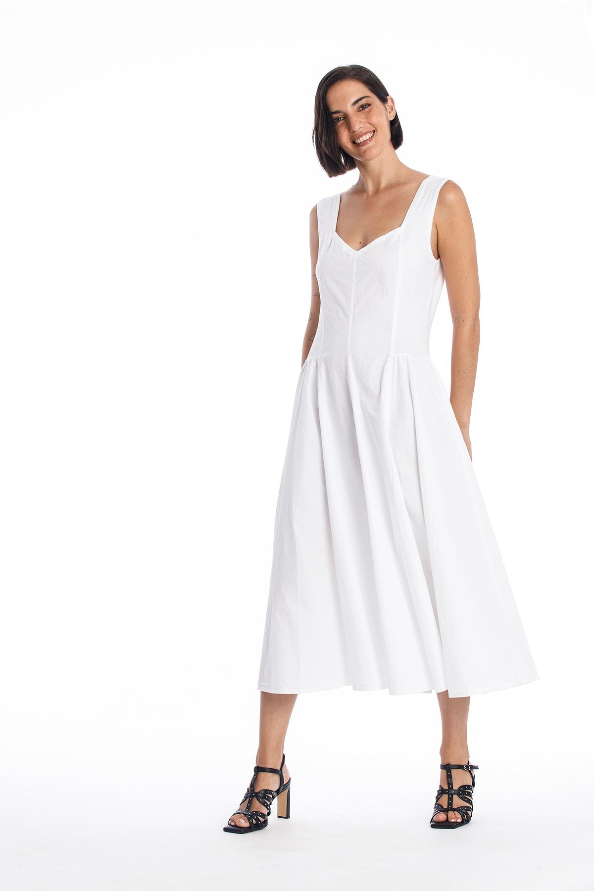 RAVENS VIEW IBIZA Damen vegan Kleid Alaska WeiÃŸ
