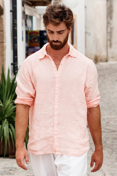 RAVENS VIEW IBIZA Herren vegan Shirt Alain Pink Panther