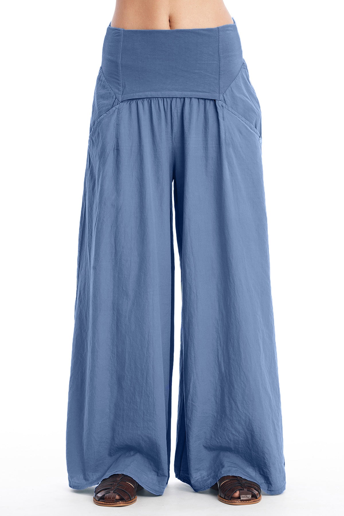 RAVENS VIEW IBIZA Damen vegan Rock Hose Easy Indigo Blau