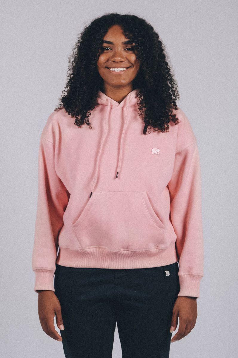 Trendsplant Damen vegan ÃœbergroÃŸ Hoodie Biologisch Wesentlich Blassrosa