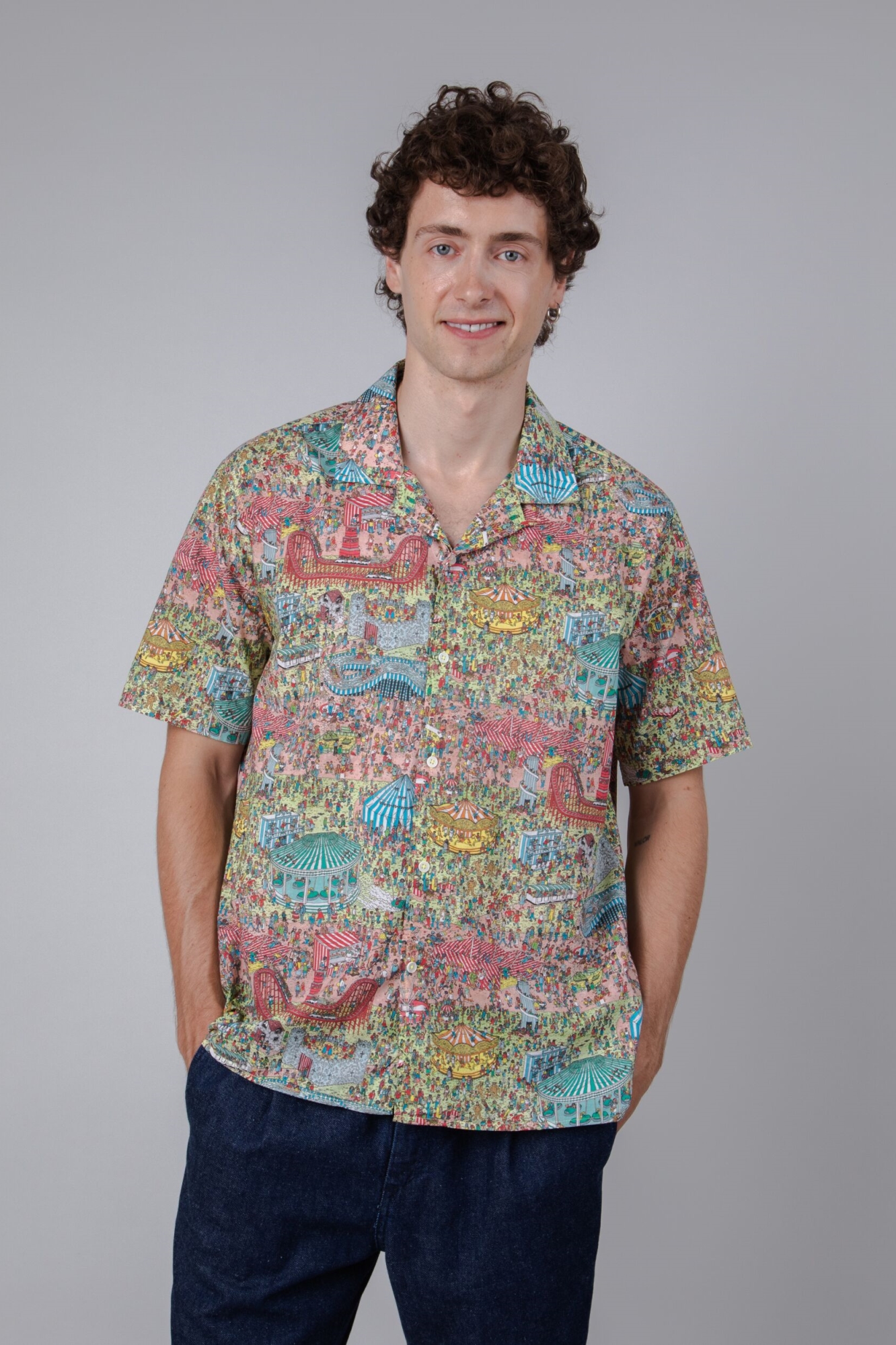 Brava Fabrics Shirt Where Is Wally Fairground Aloha