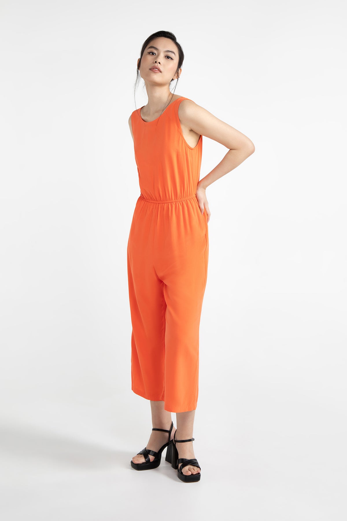Lovjoi Damen vegan Jumpsuit Staine Tangerine Orange