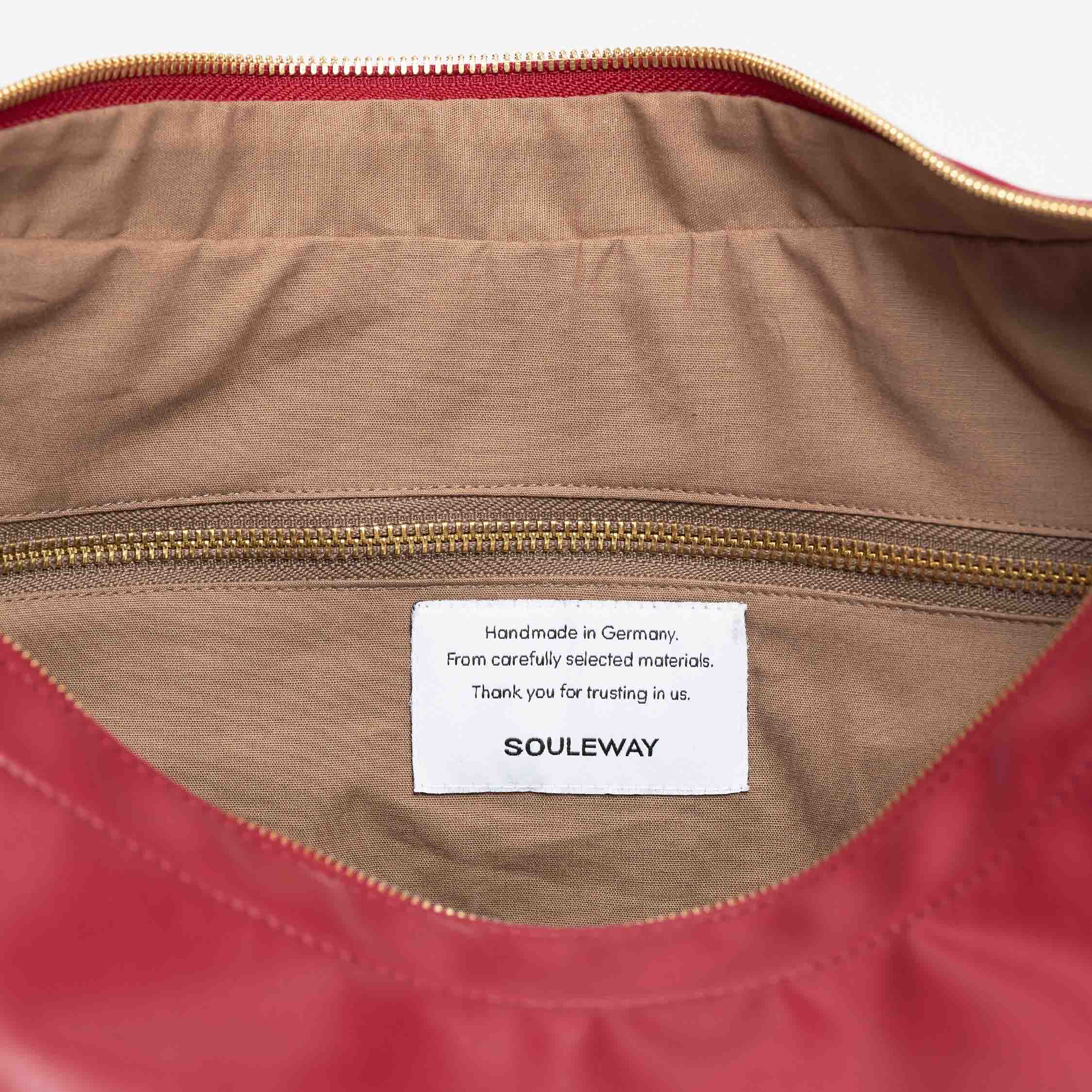 Souleway Schoudertas Halve Maan Kersenrood