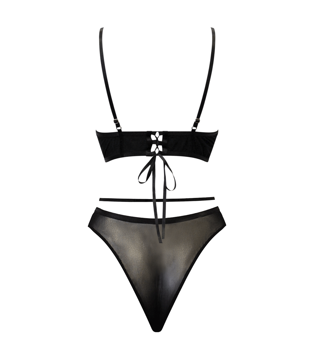 Anekdot womens vegan Lingerie Set Sophia Black