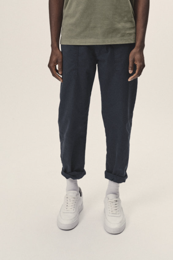 WOTE Herren vegan Worker Pants Dunkelblau