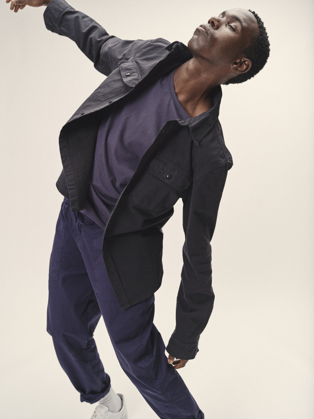 WOTE men vegan Casual Shirt Anthracite