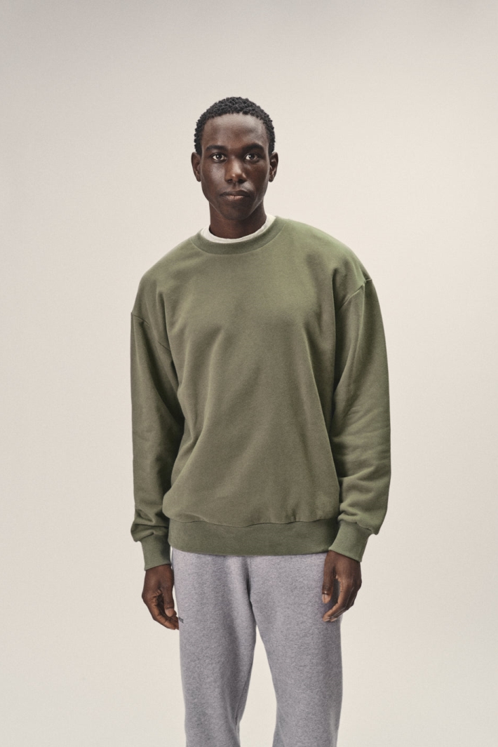 Image of WOTE mannen vegan Oversized Sweatshirt Oliv