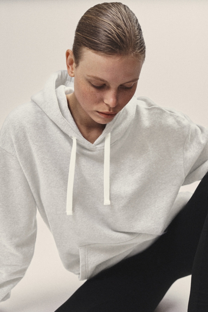 Image of WOTE dames vegan Oversized Sweatshirt Met Capuchon Gebroken Wit