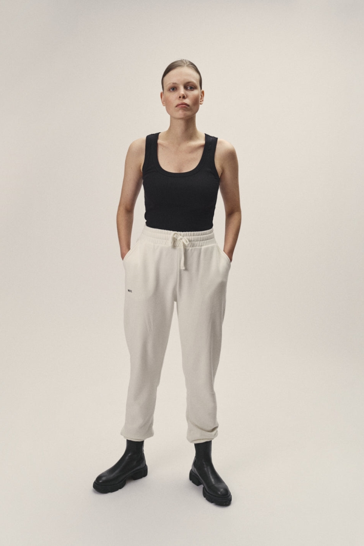 Image of WOTE dames vegan Joggingbroek Gebroken Wit