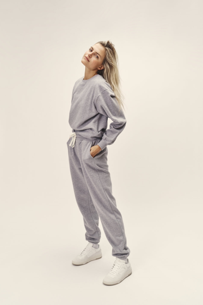 83959 - Damen vegan Sweatpants Grau-Melange