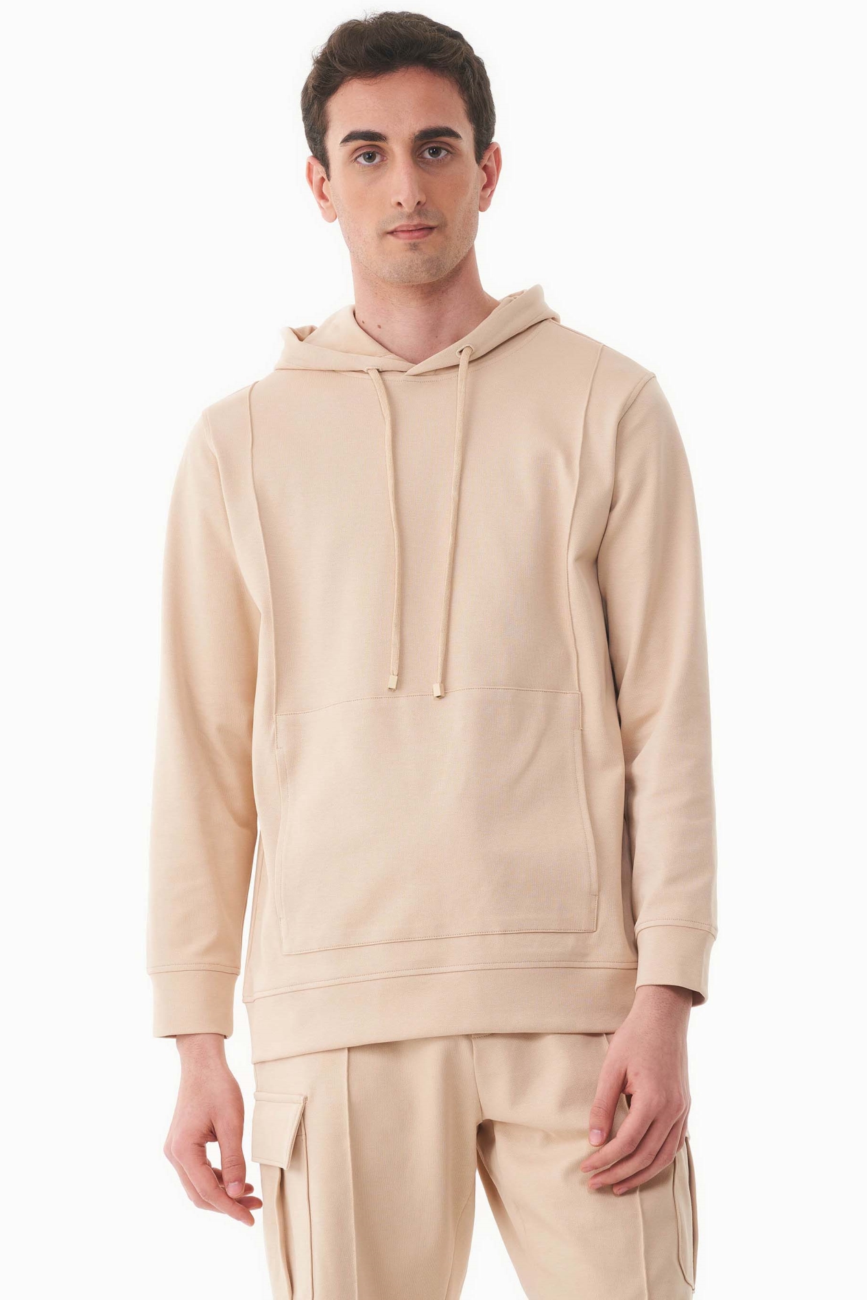 ORGANICATION Herren vegan Hoodie Soft Beige