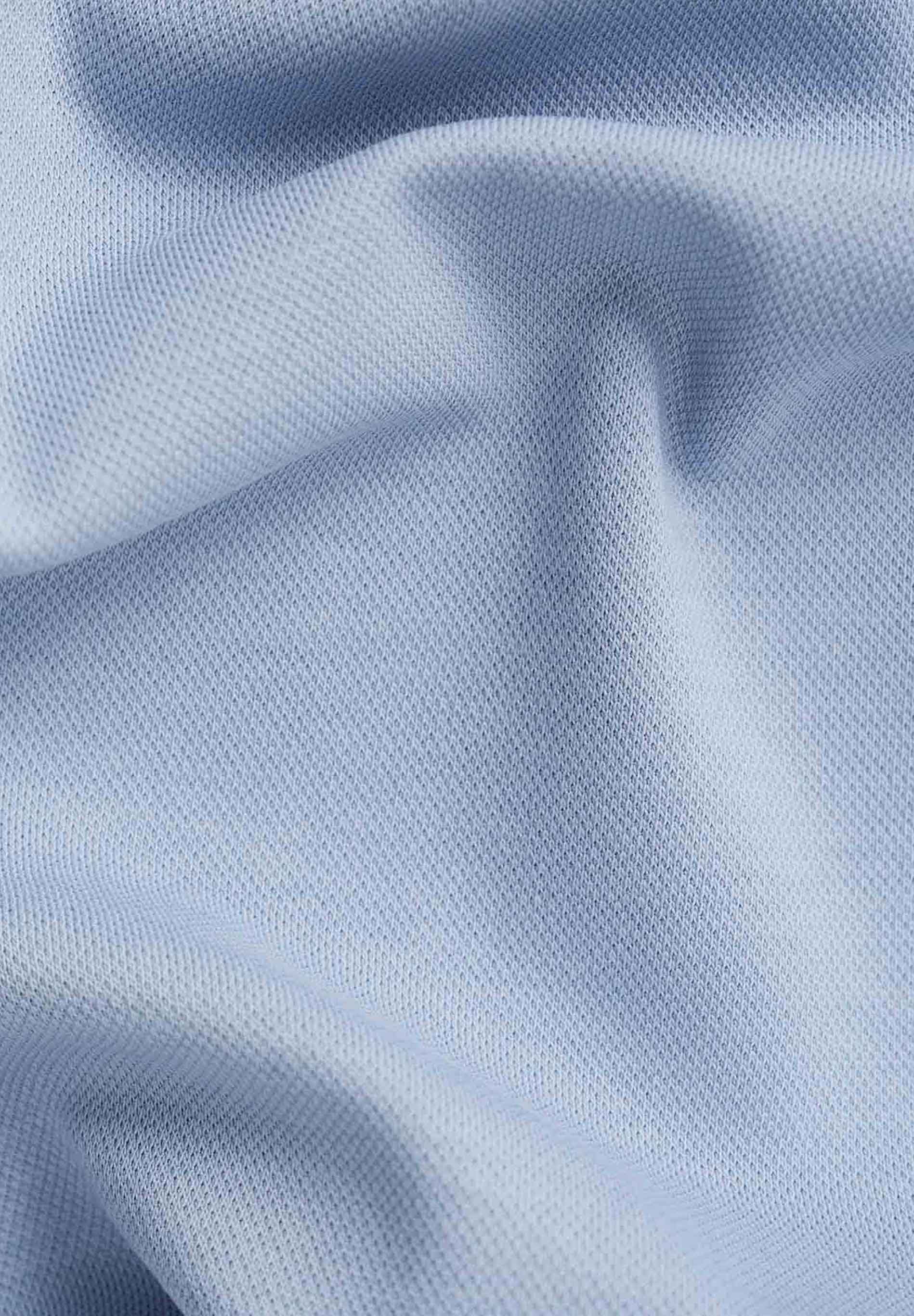 ORGANICATION Hoodie Full-Zip Short-Sleeved Lightweight Ice Blue