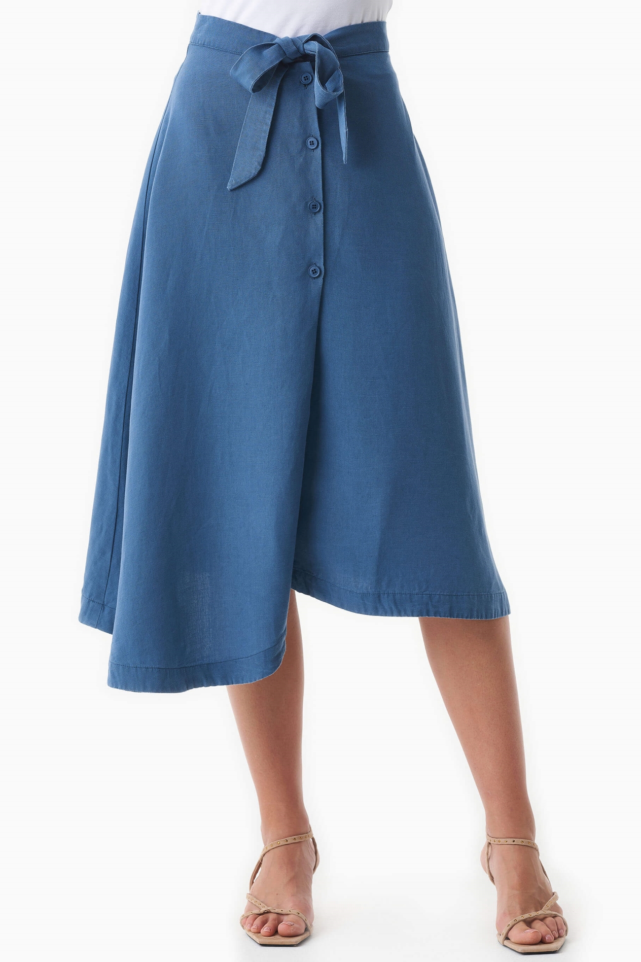 Image of ORGANICATION dames vegan Rok Licht Marine