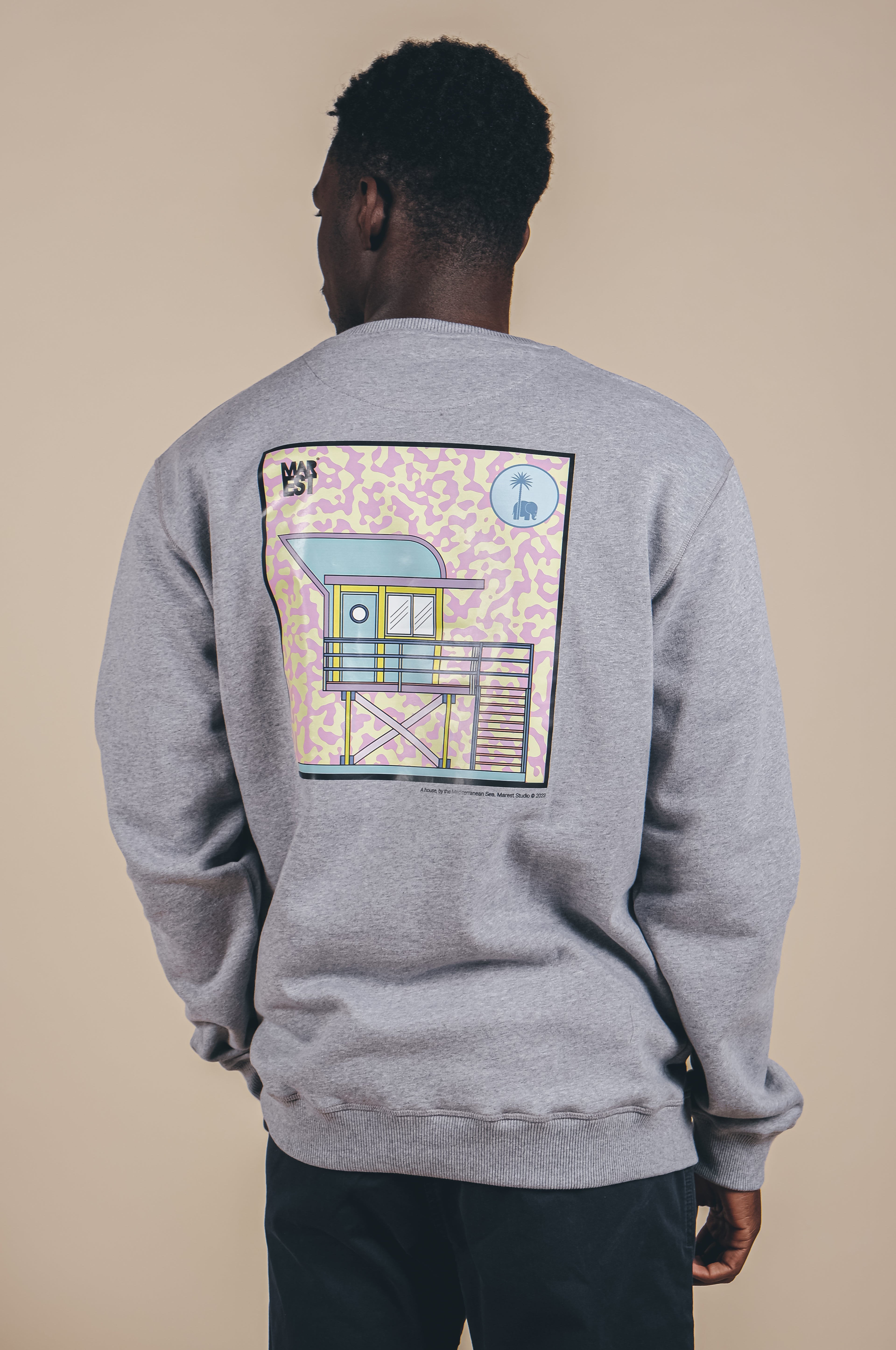 Trendsplant men vegan Sweater Art Hut Antonyo Marest X Trendsplant Sport Grey