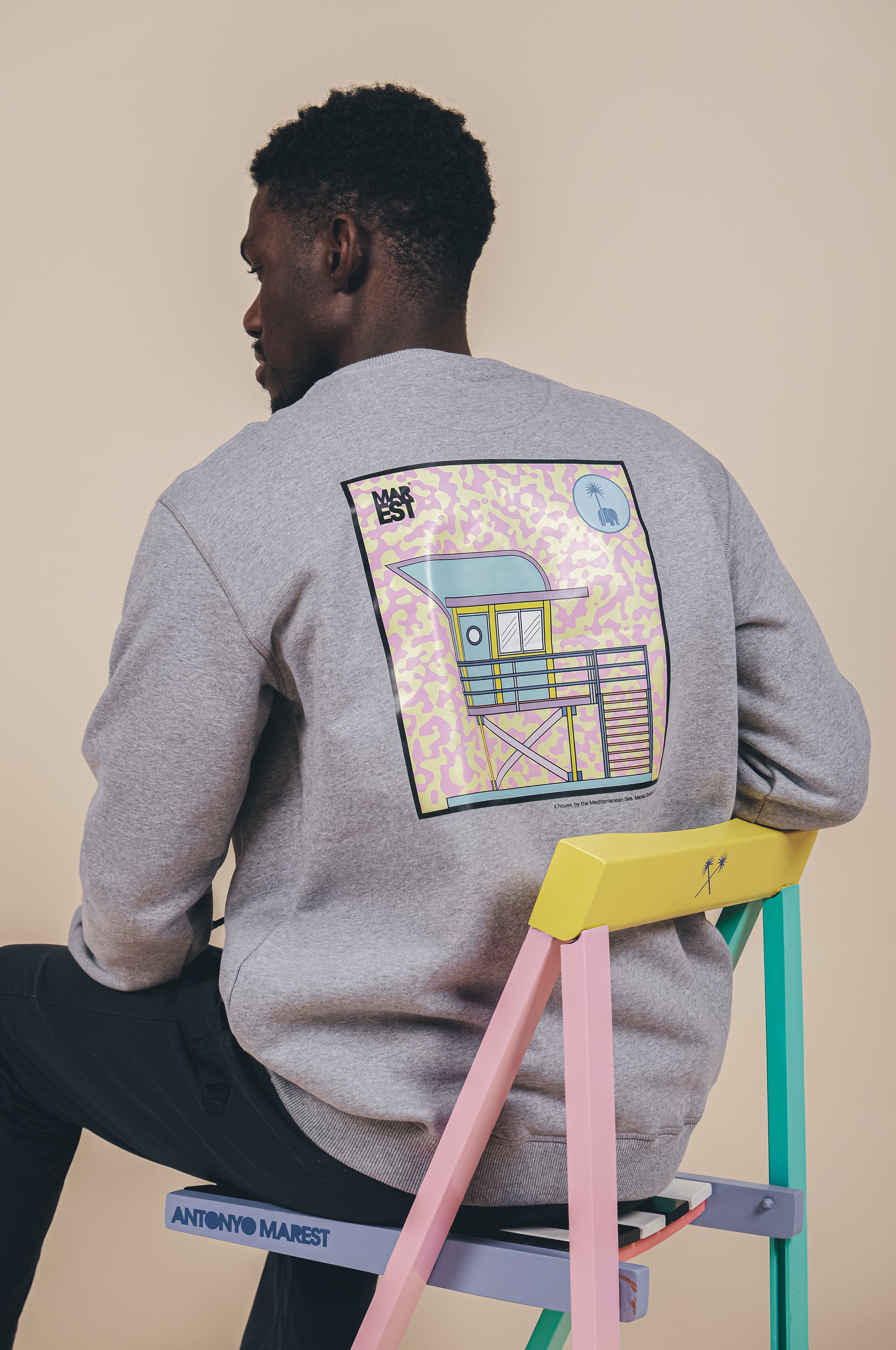 Image of Trendsplant mannen vegan Trui Art Hut Antonyo Marest X Trendsplant Sport Grijs