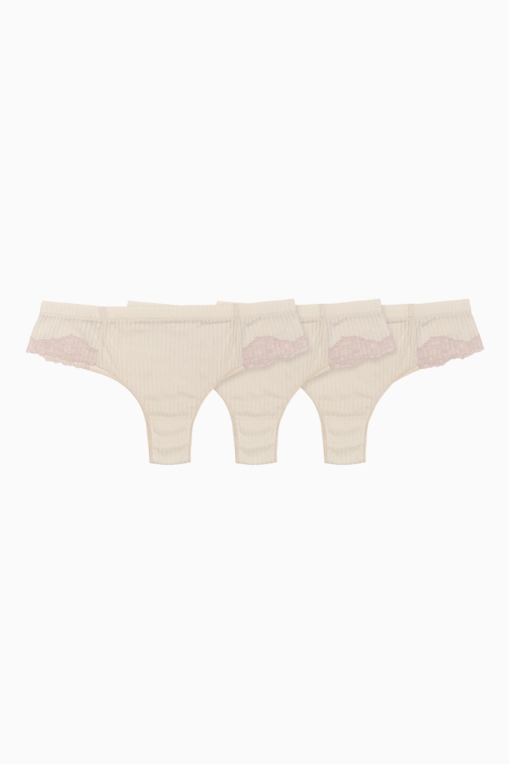 84871 - Semi Romantic Damen vegan Multipack Pantie The Antonia Zuckerwatte
