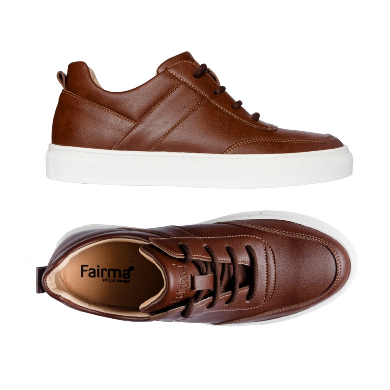 FAIRMA ETHICAL DESIGN men vegan Sneakers Lenny Brown