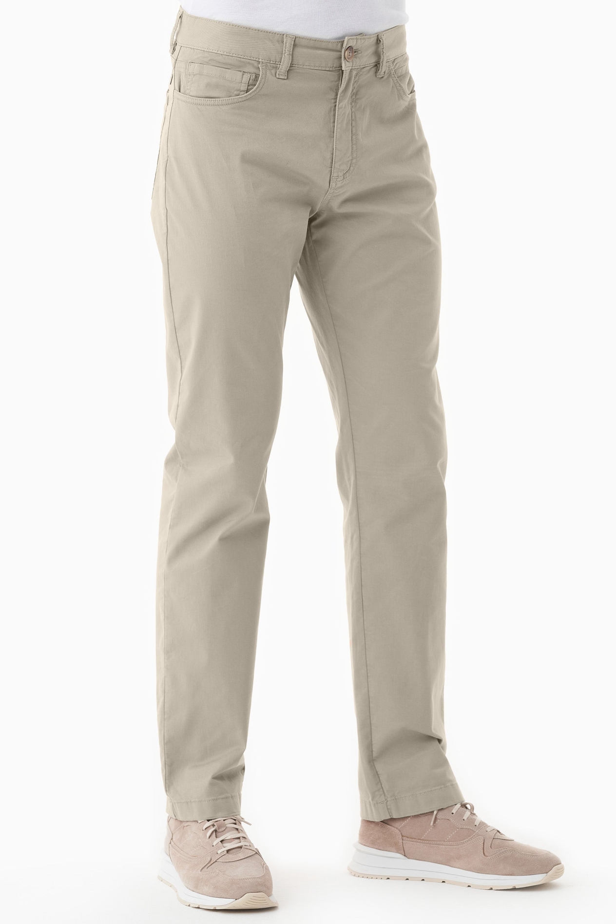 ORGANICATION Herren vegan Hose Regular-Fit Federbeige