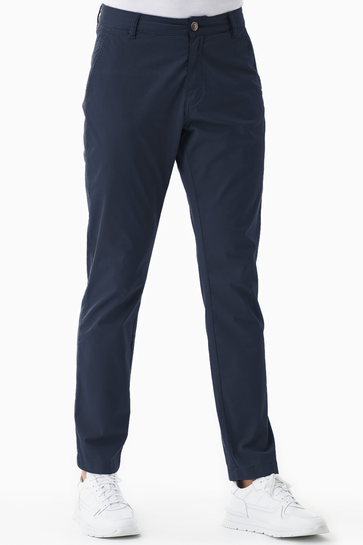 ORGANICATION Herren vegan Slim-Fit-Hose Marineblau