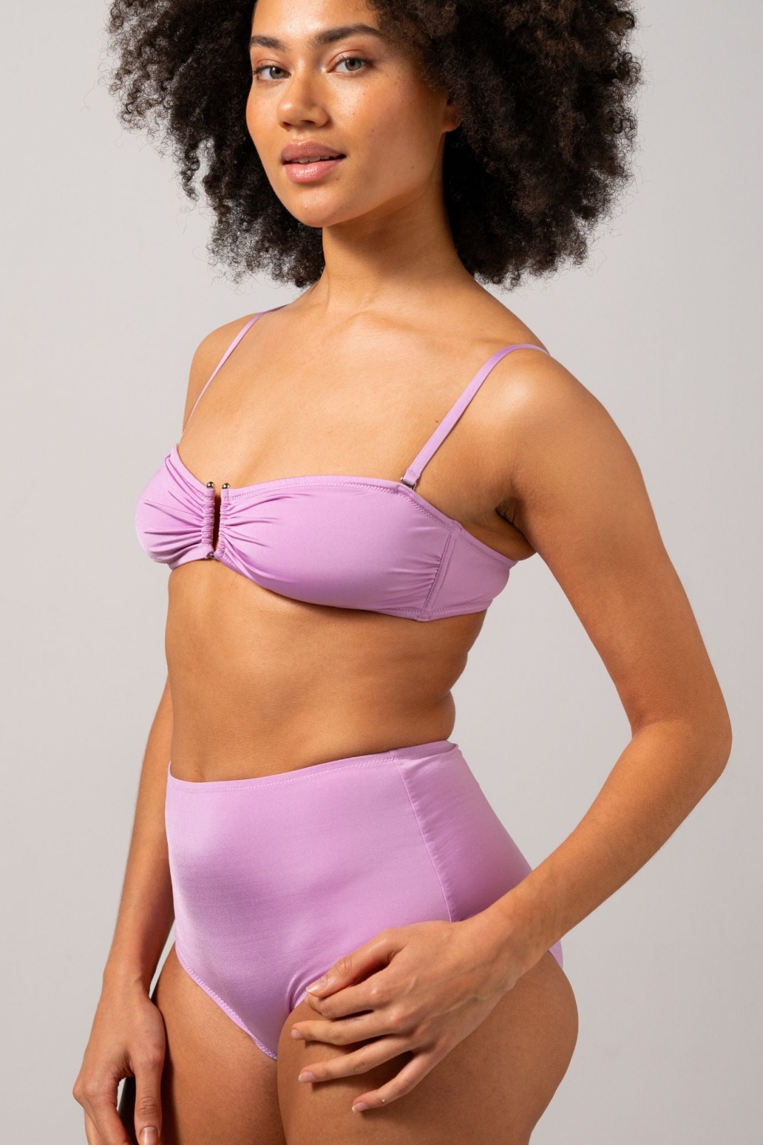 Understatement womens vegan Bikini Briefs Highwaist Lavender