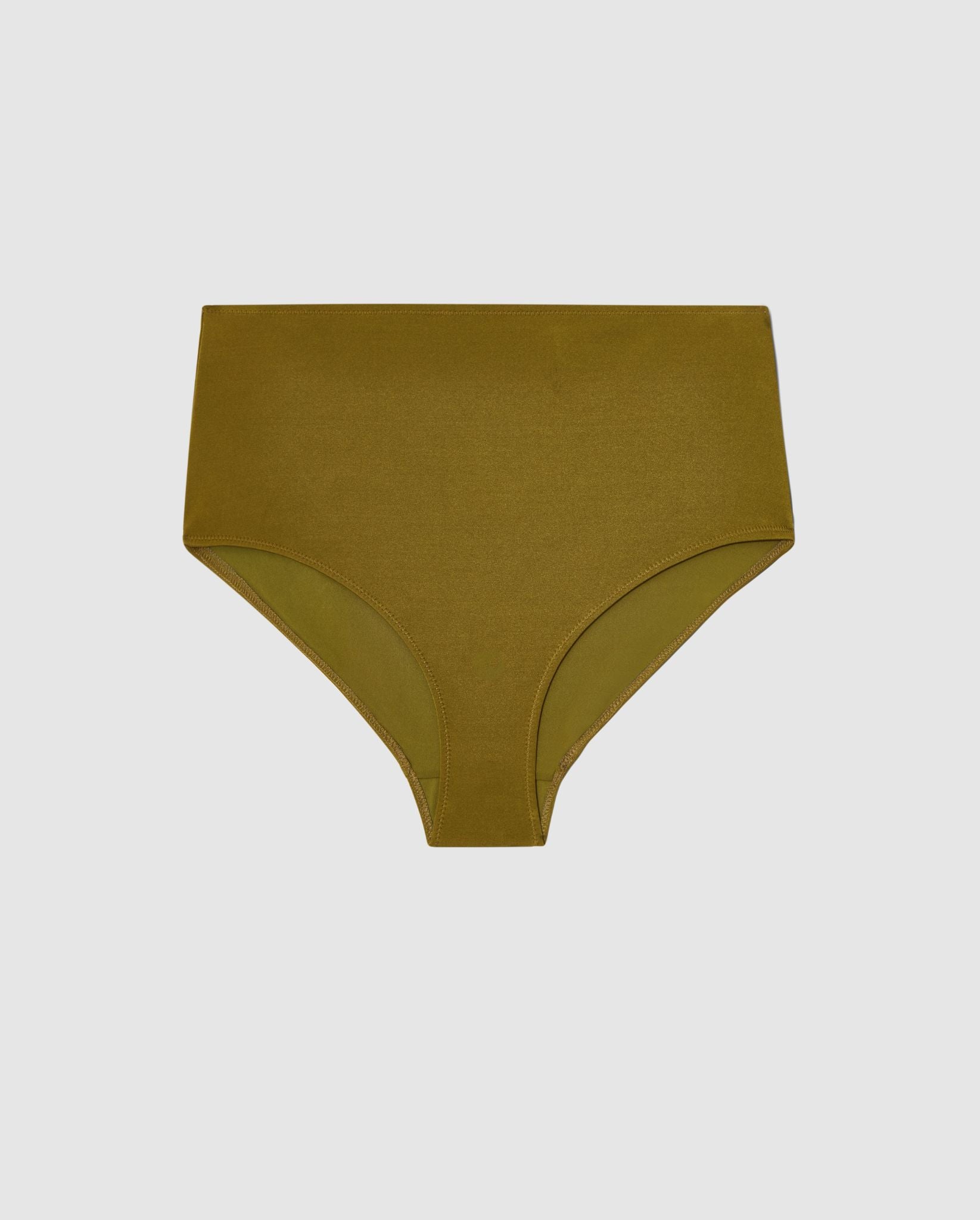 Understatement womens vegan Bikini Briefs Highwaist Olive Green