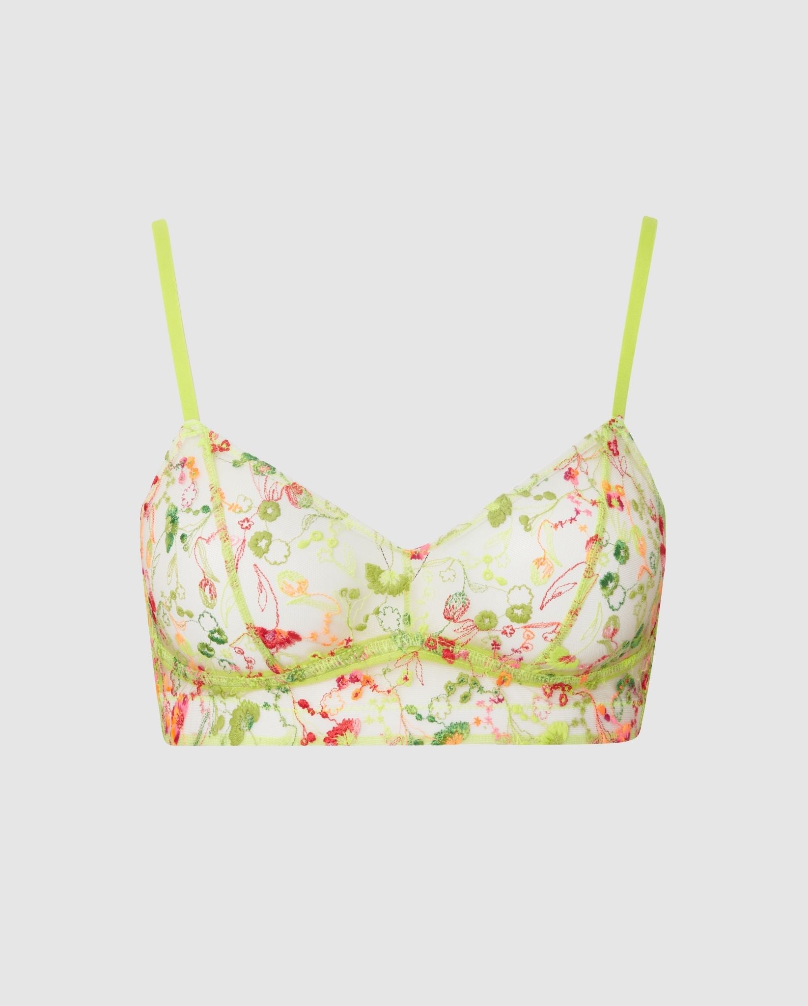 85311 - Damen vegan Balconette Mesh Neon Gelb