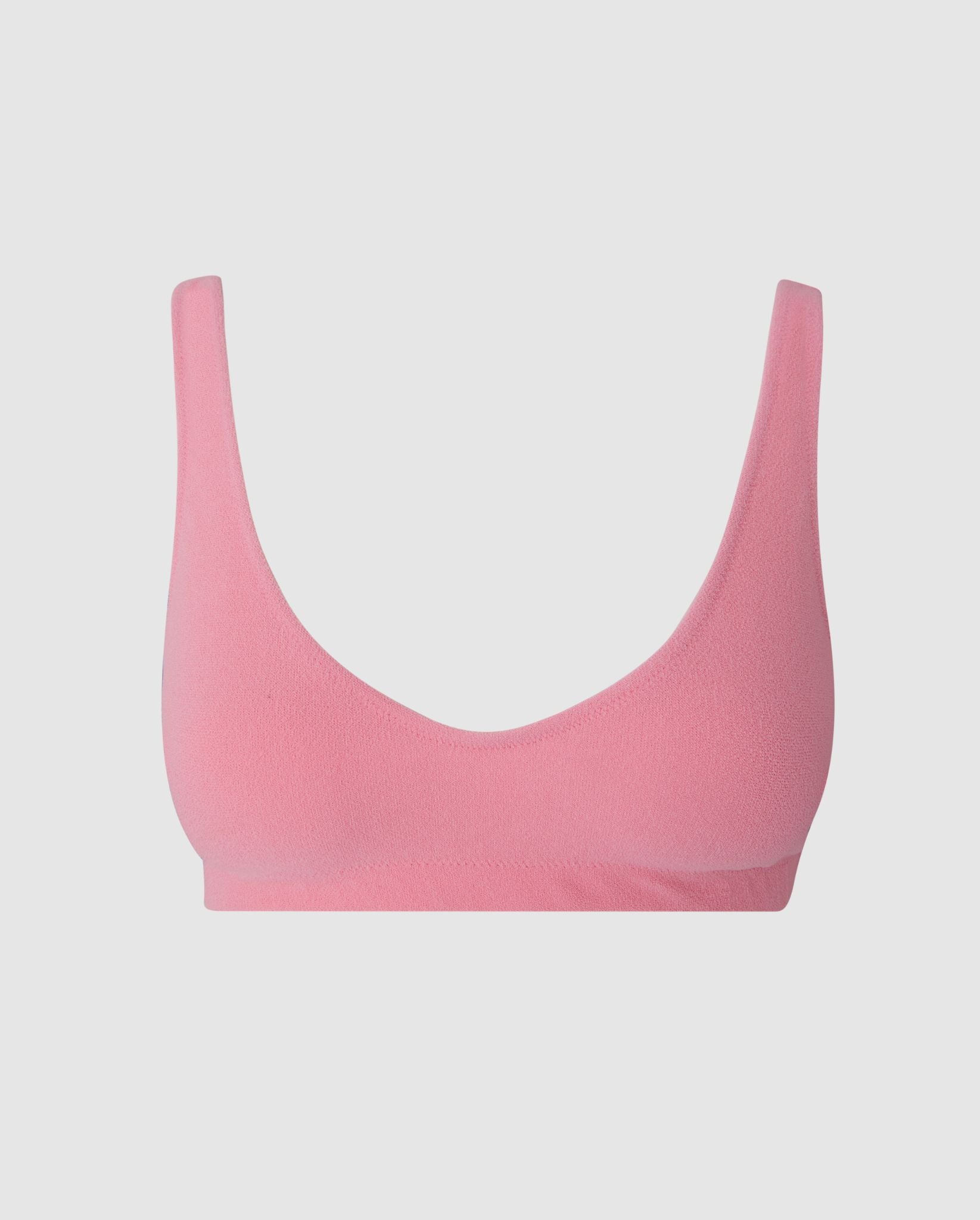 Understatement womens vegan Bikini Top Scoop Candy Pink