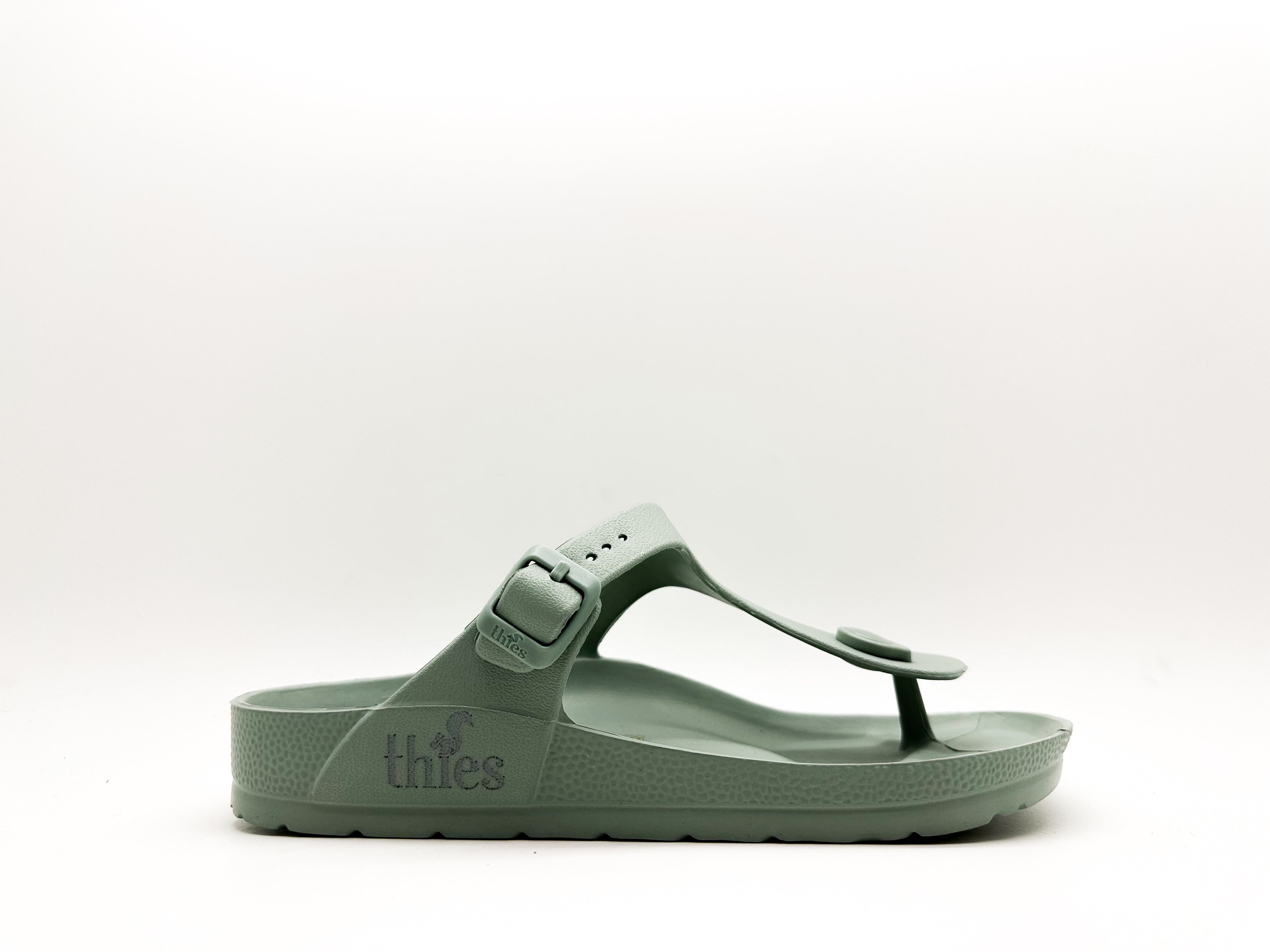 thies womens vegan Flip Flop Aloe Green