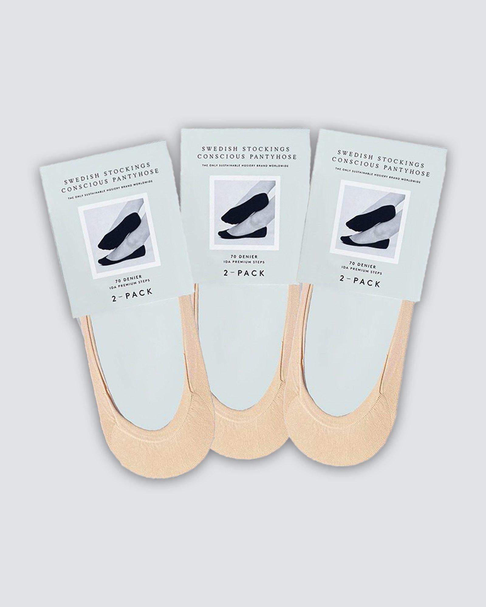 Swedish Stockings womens vegan Multipack 6 Pairs Socks Ida Steps Beige