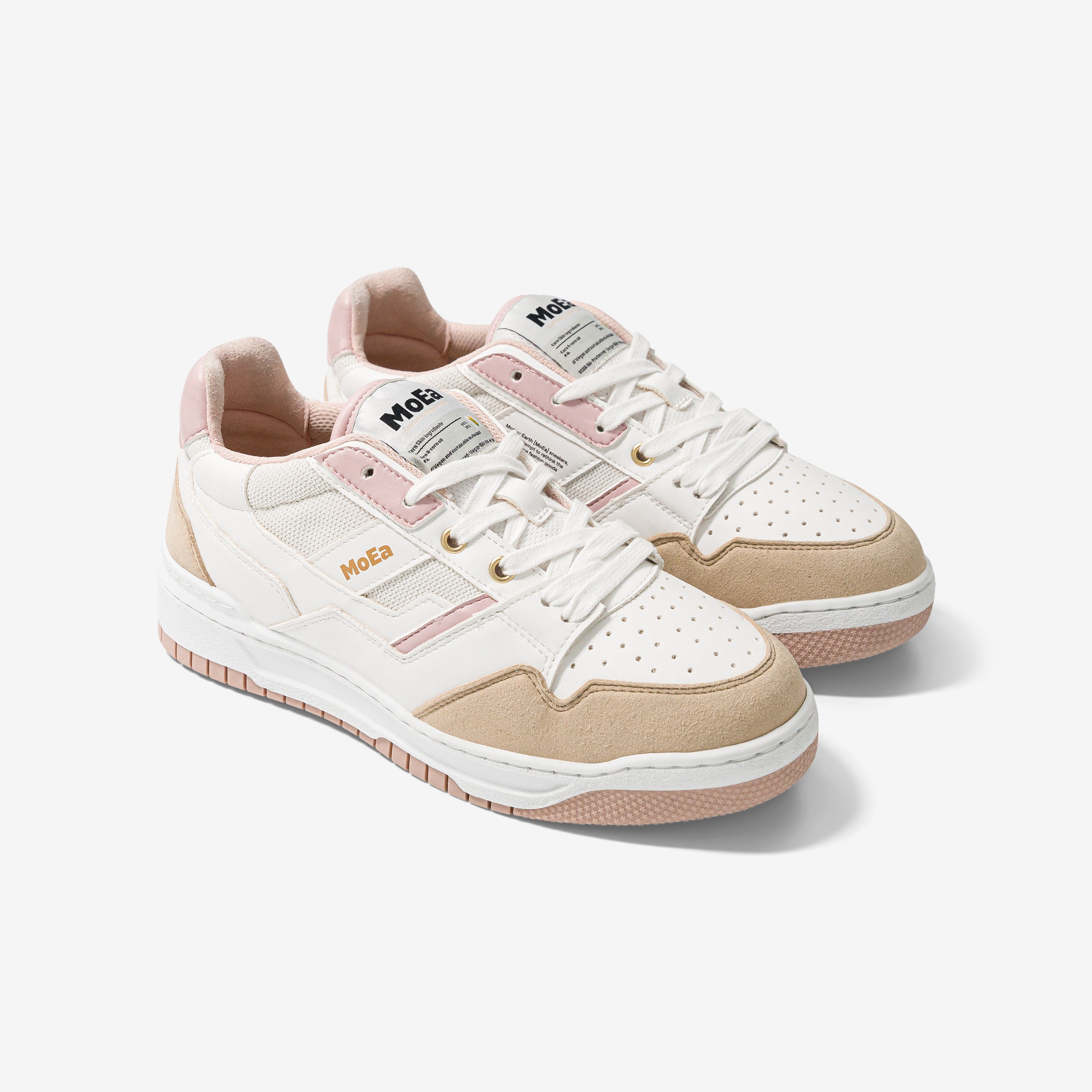 MoEa men vegan Sneakers Gen2 Corn White & Pink