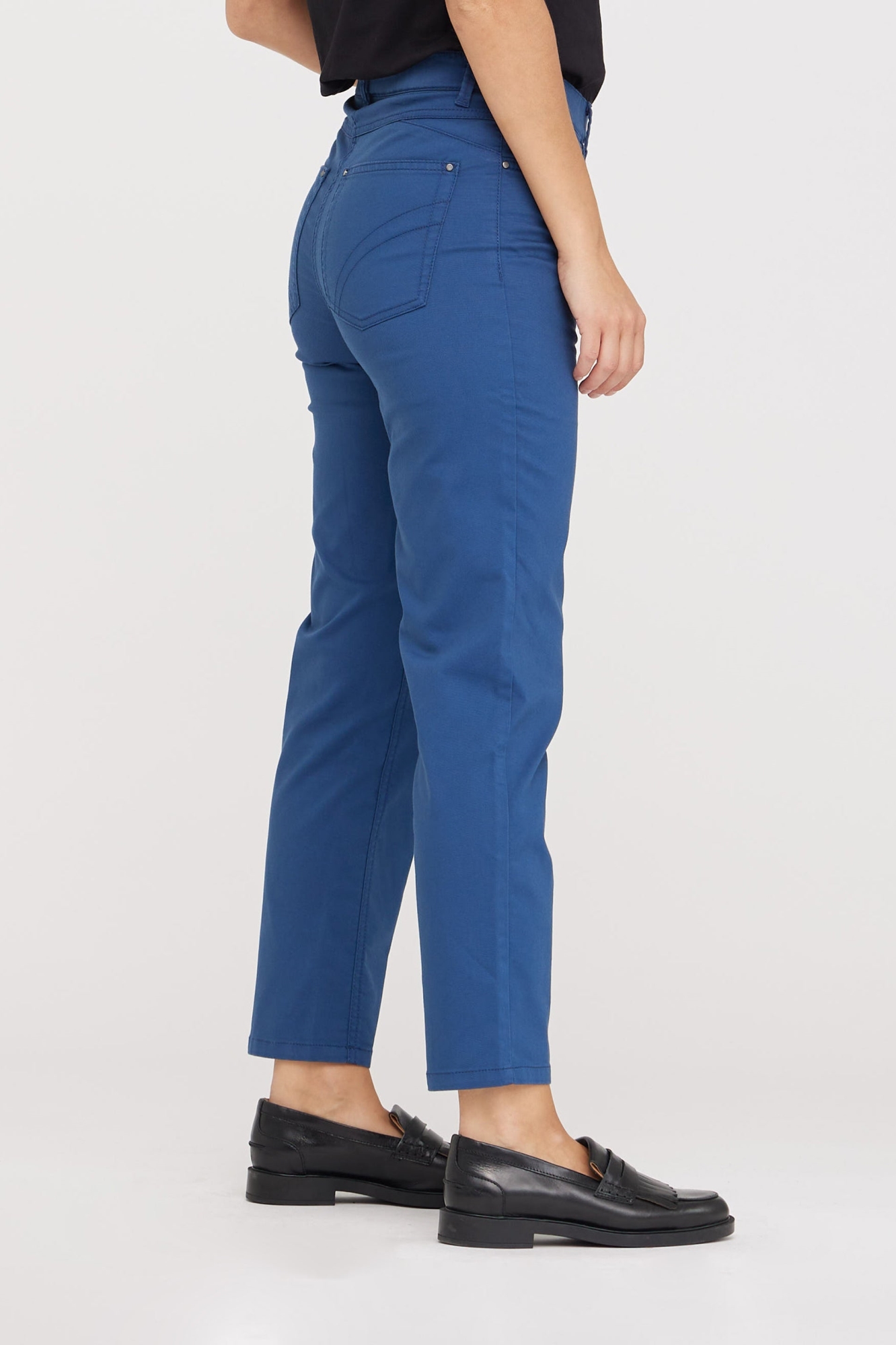 LAURIE Damen vegan Hose Regular Extra Short LÃ¤nge Hannah Nordic Blue