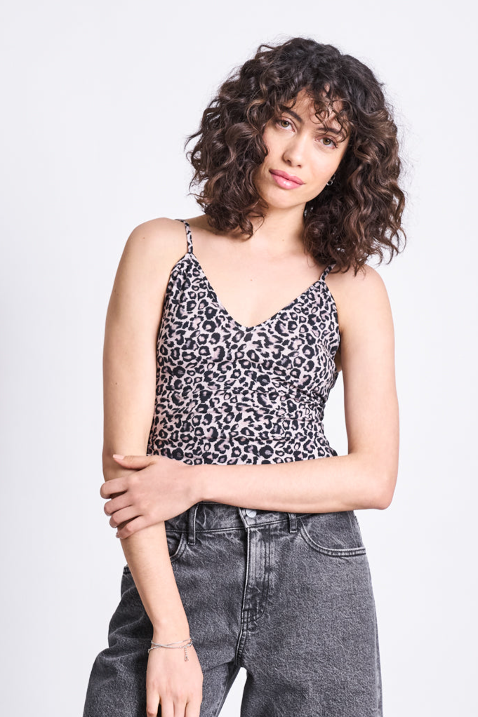Image of JAN 'N JUNE dames vegan Top Matilda Leo-Print