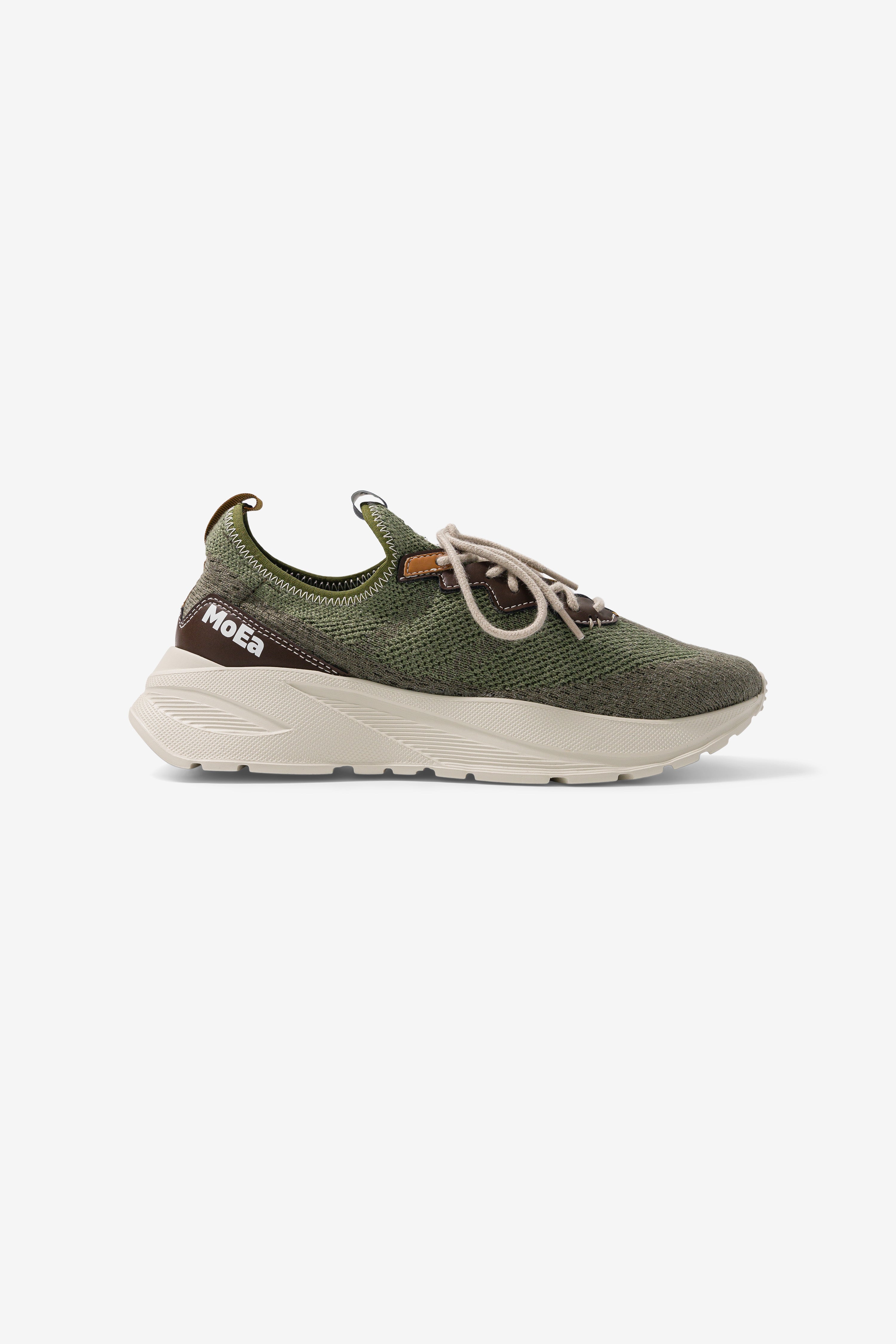 MoEa Herren vegan Sneaker Gen6 Gr&Atilde;&frac14;n & Braun
