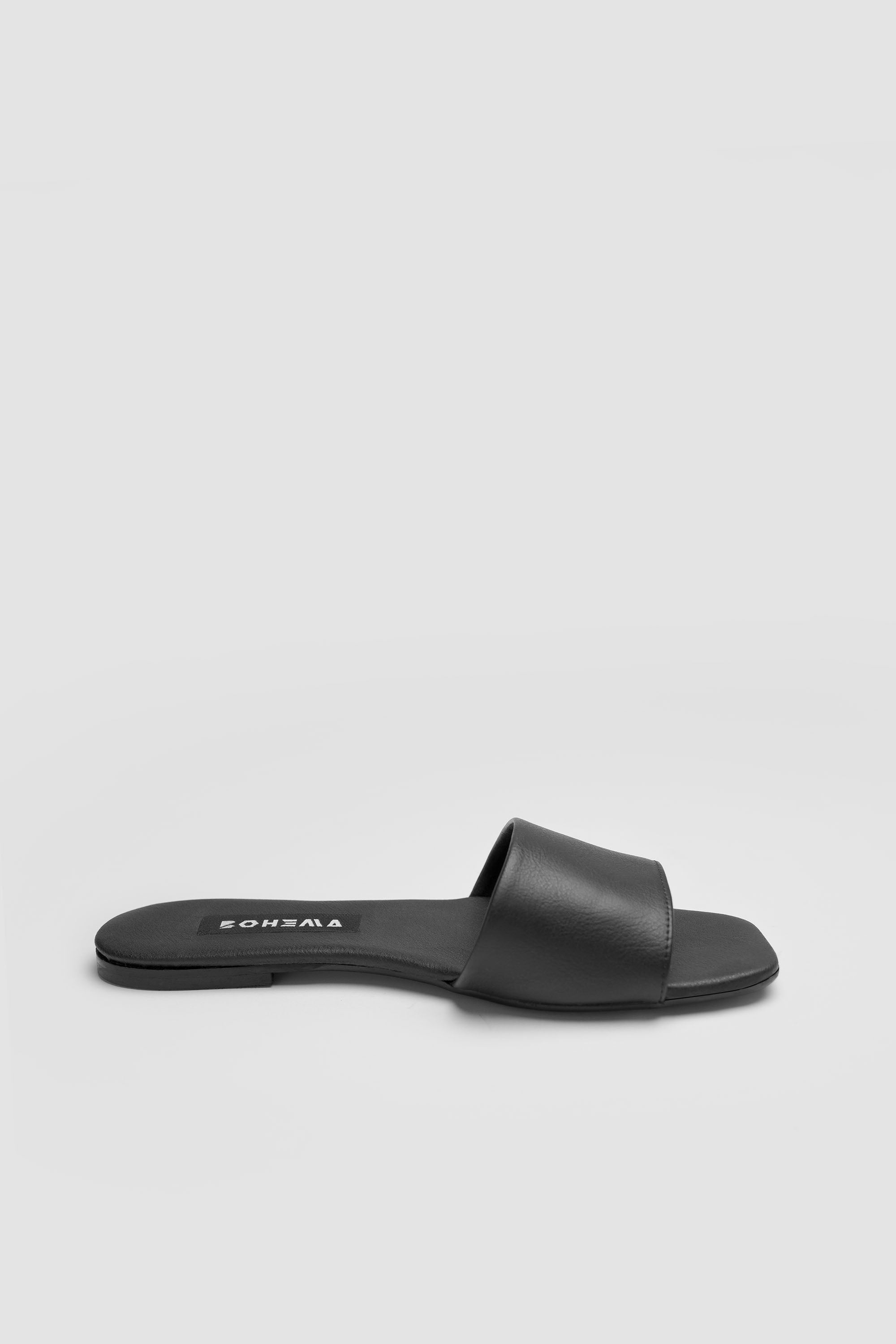 BOHEMA Damen vegan Rutschen Mellow Black