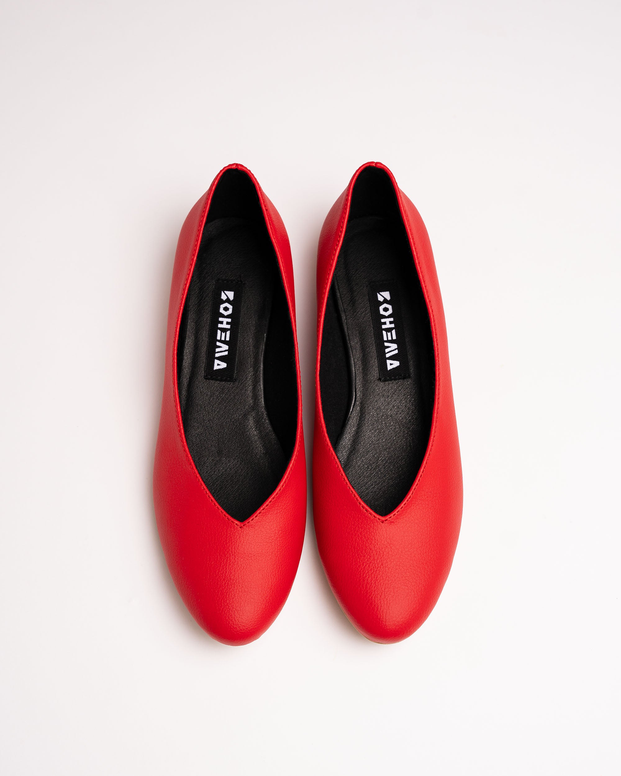 BOHEMA womens vegan Ballerinas Red