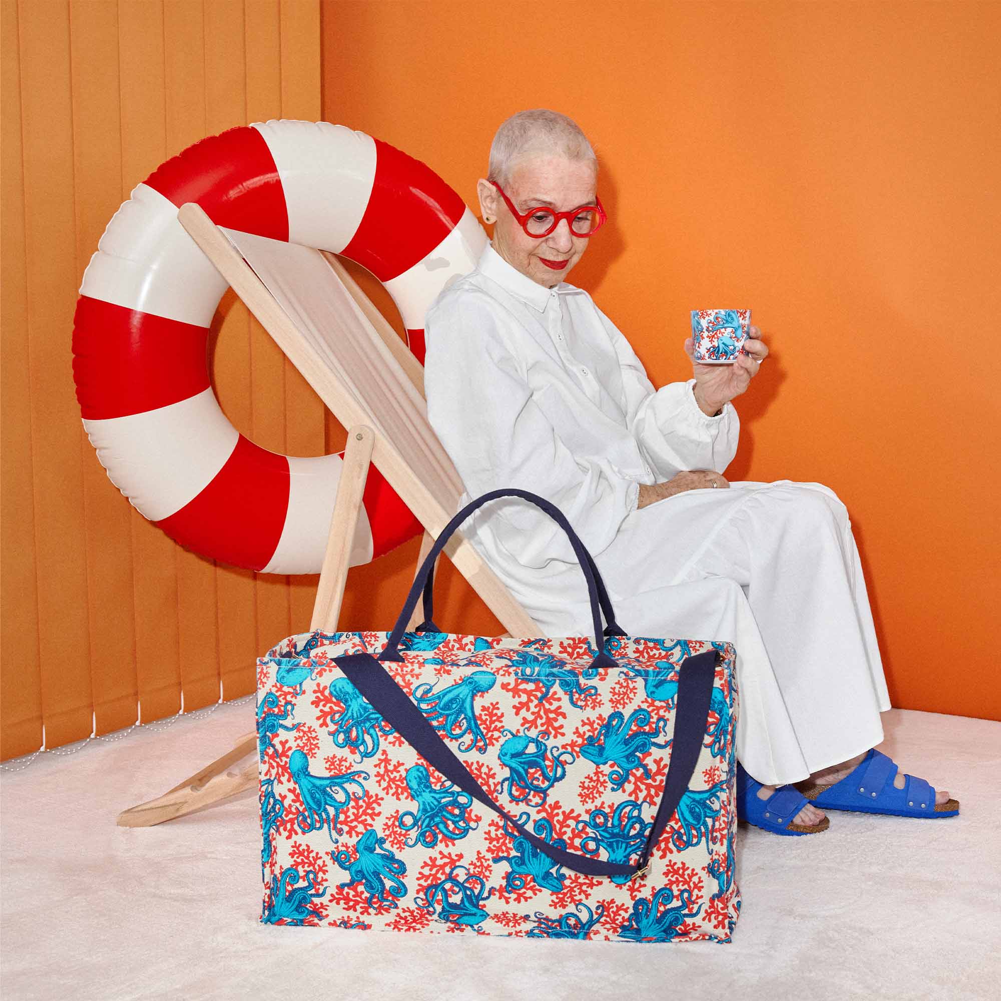 SIEGER by Souleway Weekendtas Sbs The Octopuses Rood & Blauw