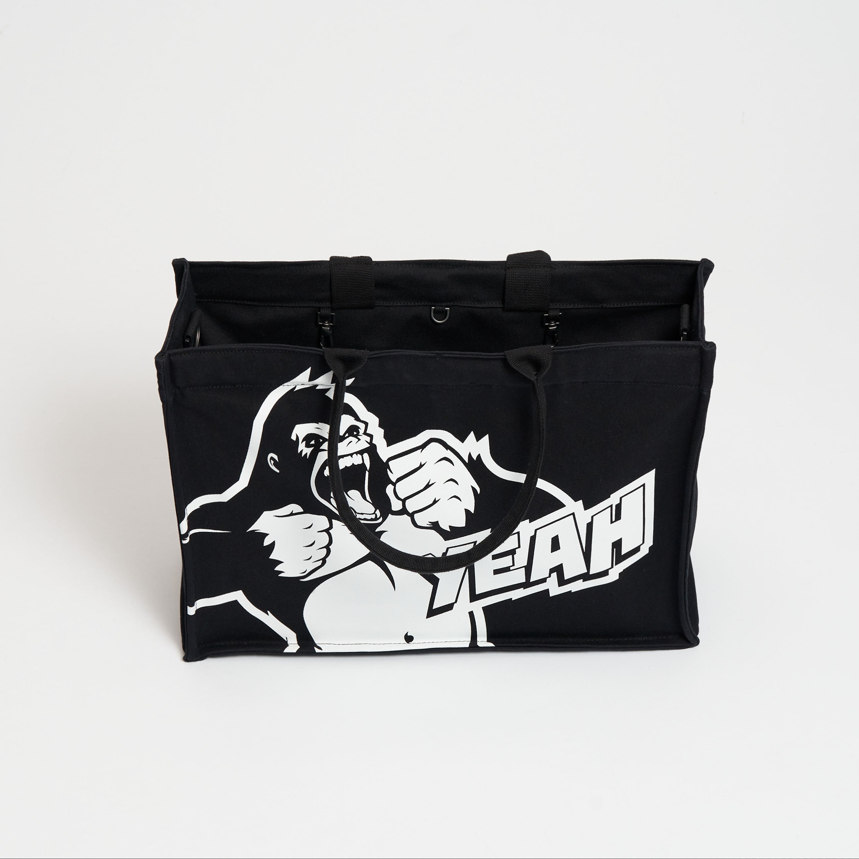 SIEGER by Souleway Tote Bag L Sbs Marvelous Monkey Zwart