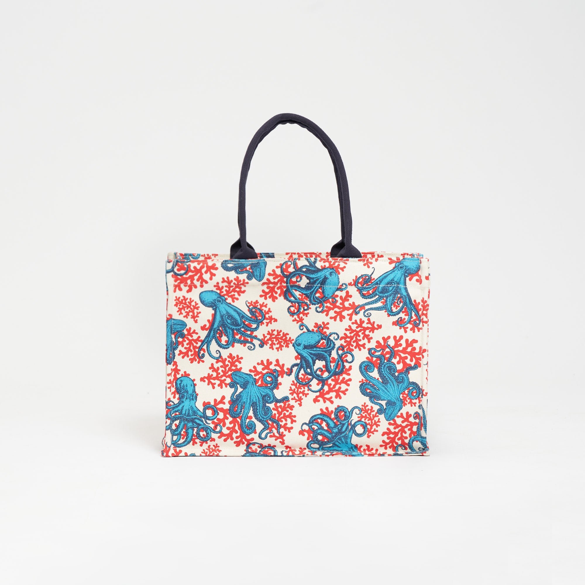 SIEGER by Souleway Tote Bag L Sbs De Octopussen Rood & Blauw